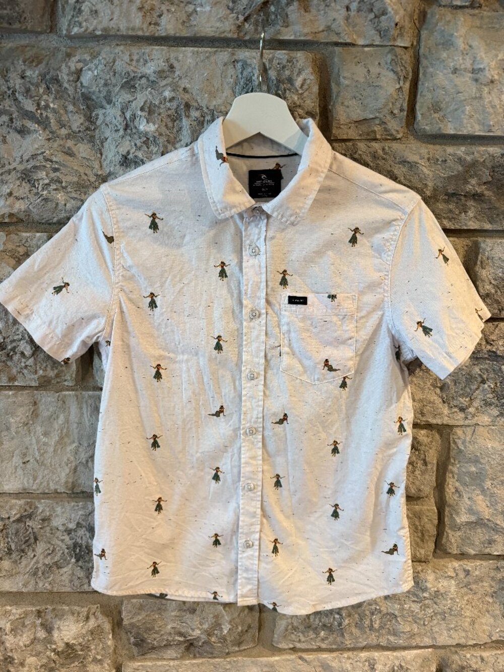 Boys' Dress Shirt with Hula Dancers from Rip Curl - Size 12
